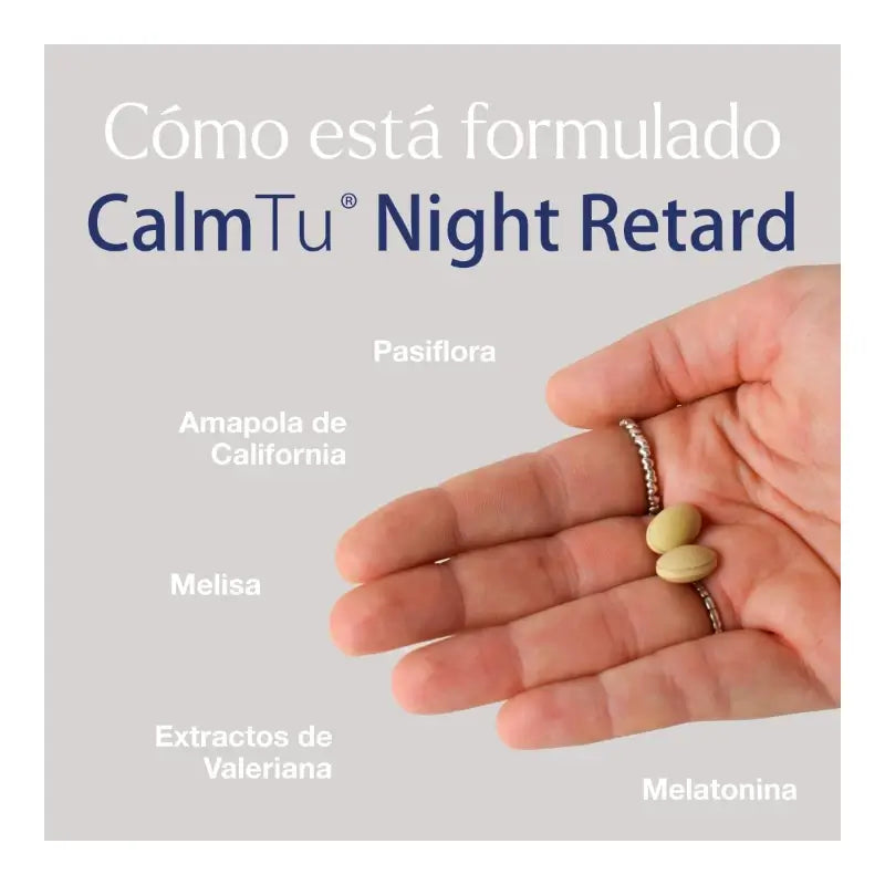 CalmTu Night Retard 60 comprimidos - Sueño continuo con valeriana y melatonina