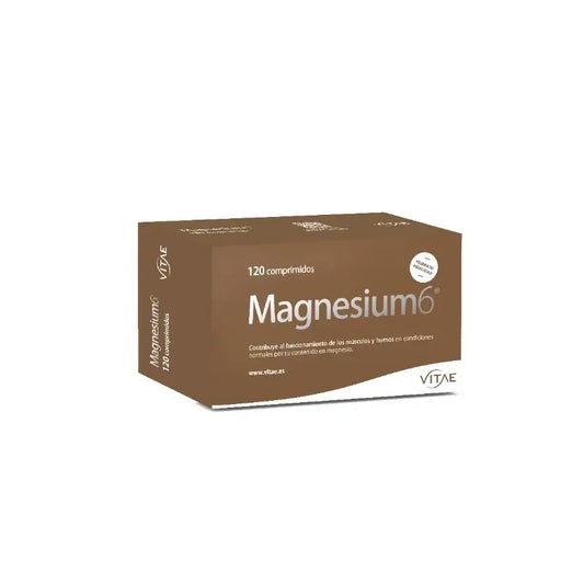 Magnesium6 120 comprimidos - Con 6 sales de magnesio, vitamina B6 y taurina