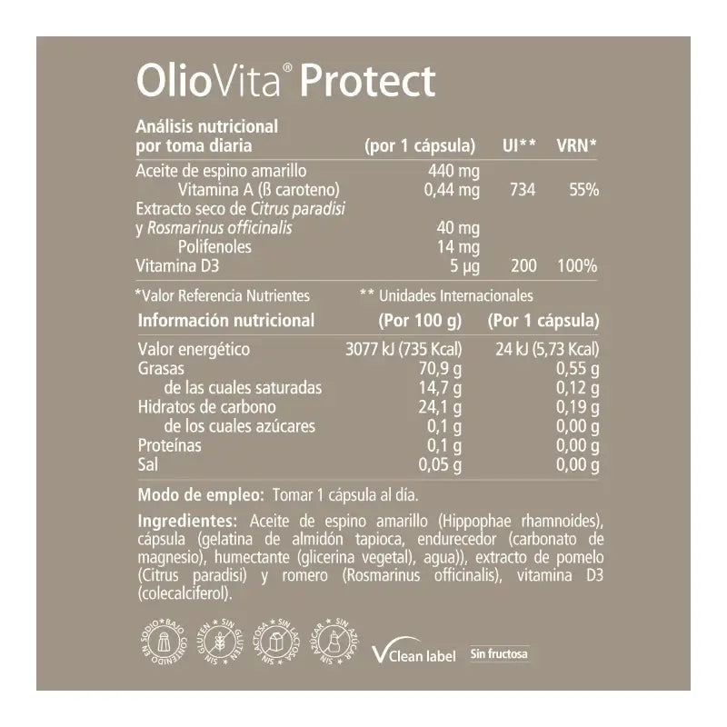VITAE Oliovita Protect, 15 cápsulas