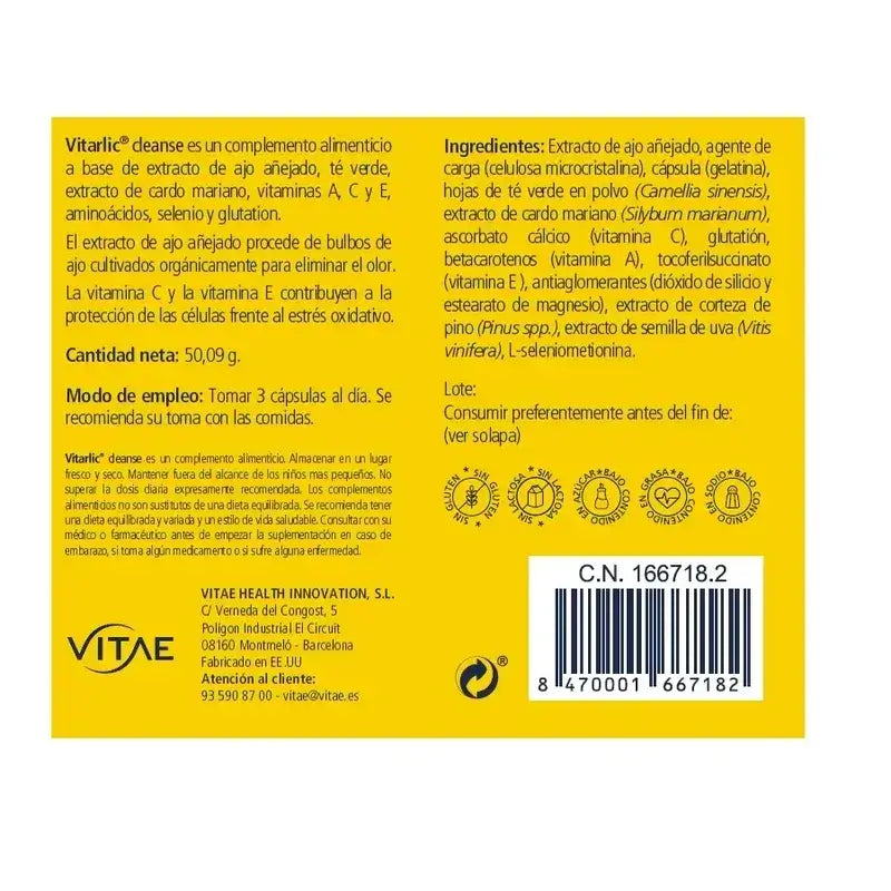 Vitae Pack Detox (Chlorella 60 + Vitarlic Cleanse 90)