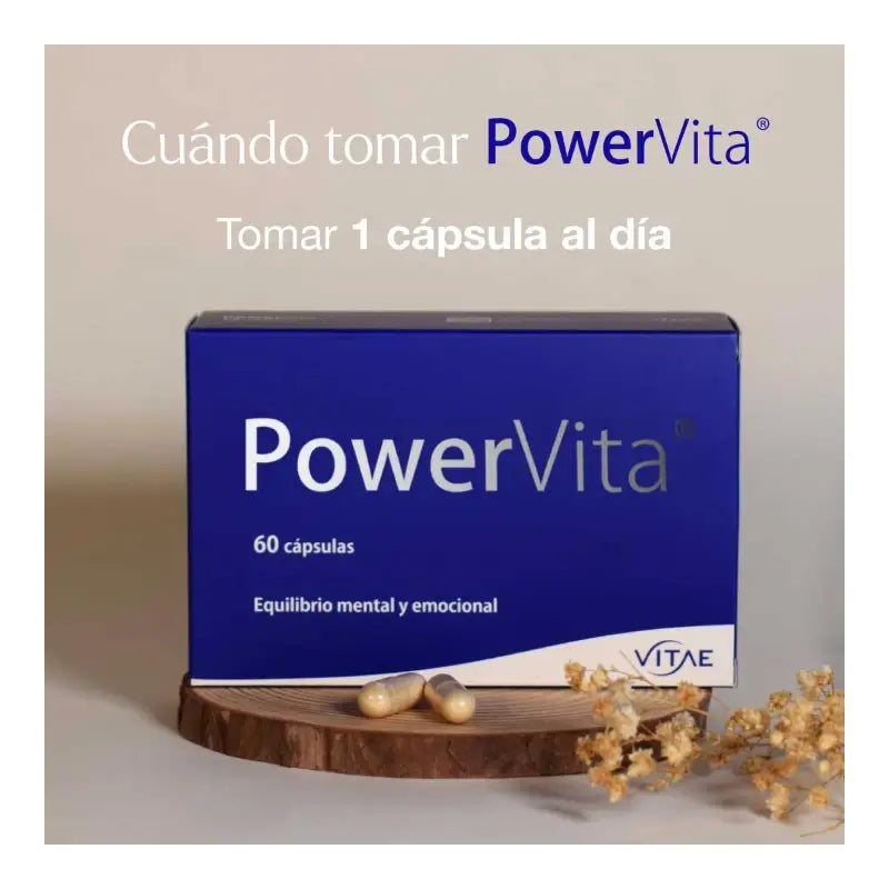 PowerVita 30 cápsulas -  Con Ashwagandha, magnesio y GABA