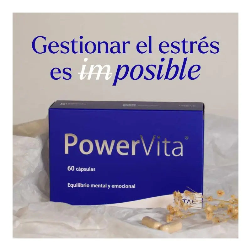 PowerVita 60 cápsulas -  Con Ashwagandha,  magnesio y GABA