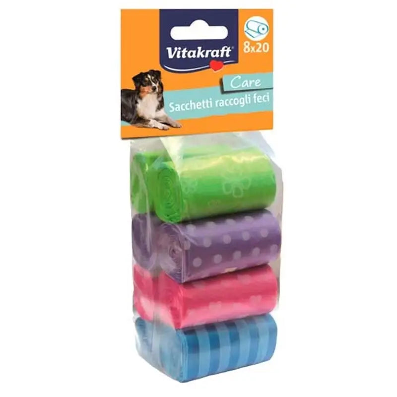 Vitakraft Bolsas Colores Heces- Perro 8X20Un
