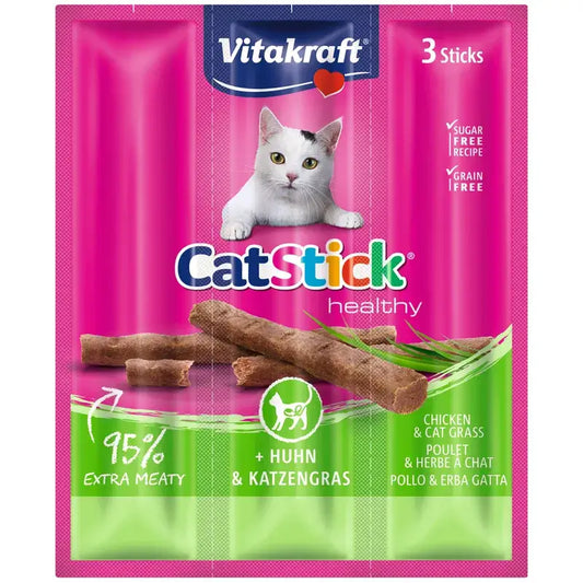 Vitakraft Cat Stick Mini Pollo con Hierba 20x3 unidades