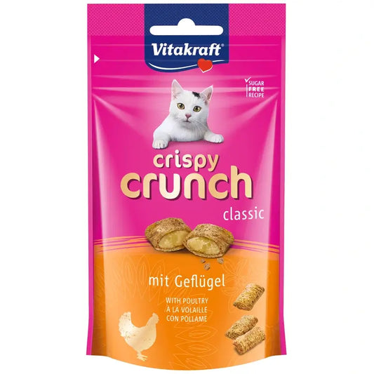 Vitakraft Crispy Crunch Aves Gato 8x60 gramos