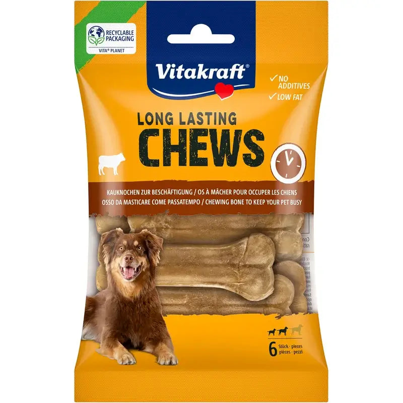 Vitakraft Hueso Prensado Chews 8cm 10x6 unidades
