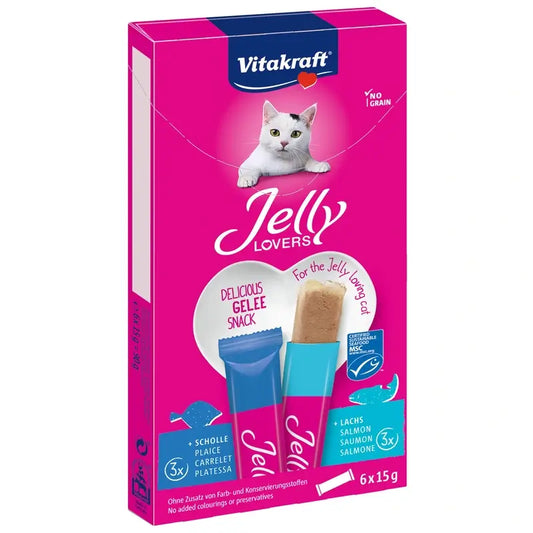 Vitakraft Jelly Lovers Salmón Y Platija 15 gramos