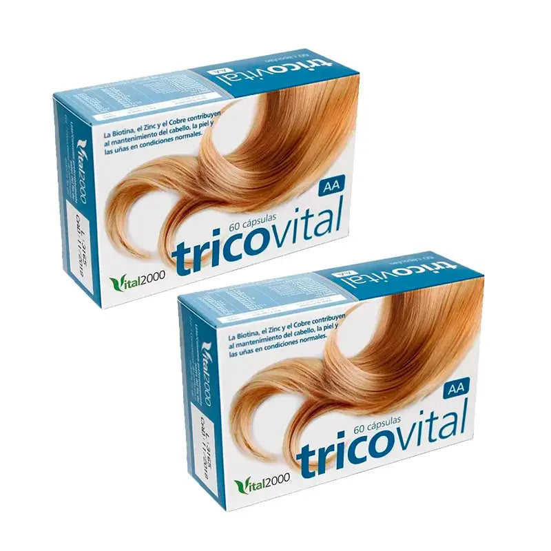 Vital 2000 Tricovital Aa, Pack 2 x 60 Cápsulas