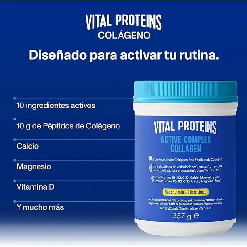Vital Proteins Active Complex Colágeno Limón, 357 gr