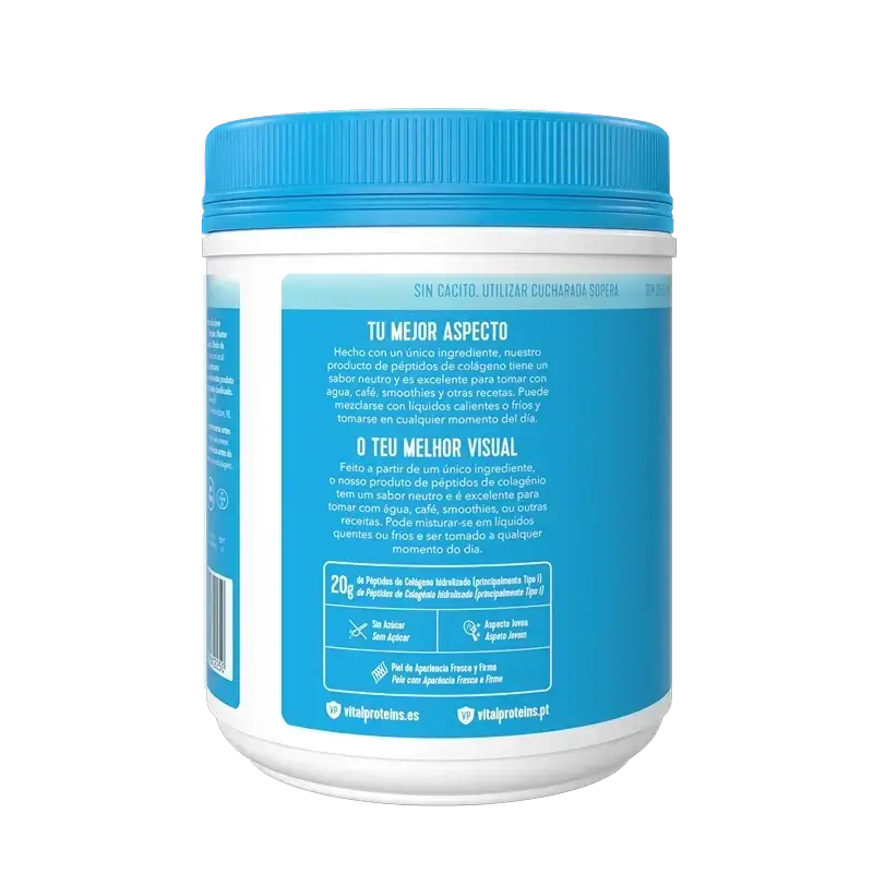 Vital Proteins Pack Colágeno Péptidos 567 g + 10 Sobres Sabor Neutro