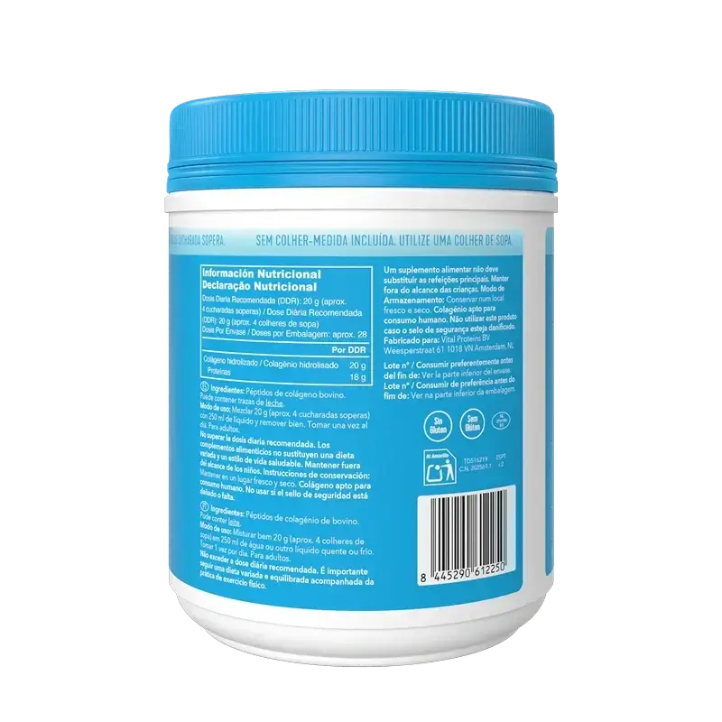 Vital Proteins Pack Colágeno Péptidos 567 g + 10 Sobres Sabor Neutro