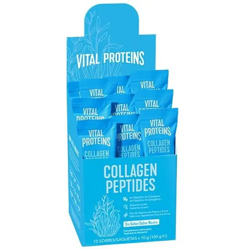 Vital Proteins Pack Colágeno Péptidos 567 g + 10 Sobres Sabor Neutro