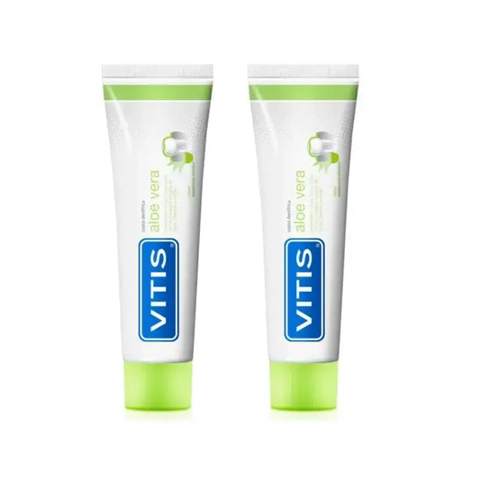 Vitis Pasta Dentífrica Aloe Vera Y Manzana, 2X100 Ml