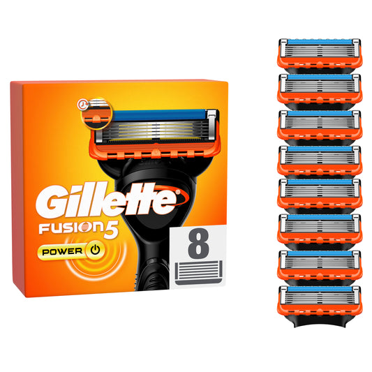 Gillette Fusion5 Power, Recambio Para Maquinillas De Afeitar , 8 unidades