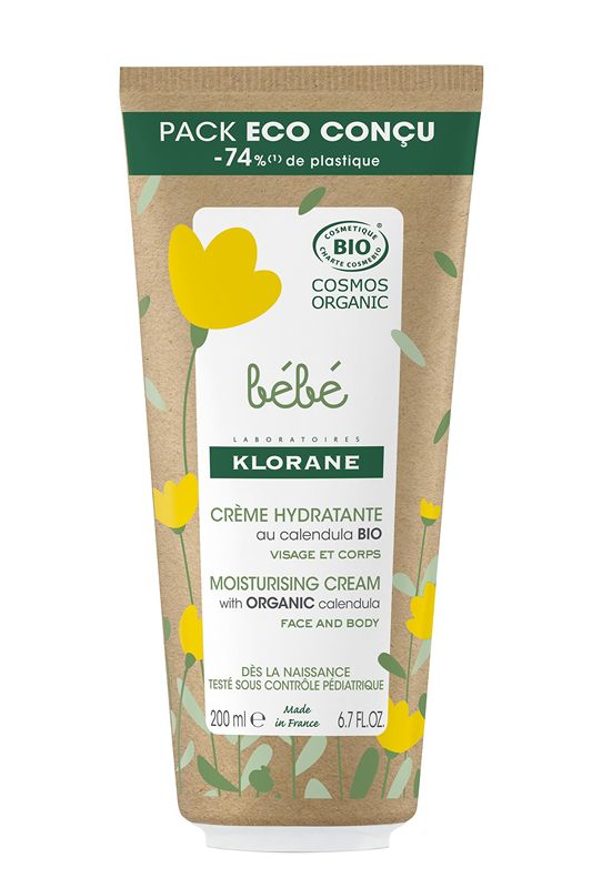 Klorane  Crema Hidratante Certificada Bio A La Caléndua - Cara Y Cuerpo - Bebé , 200 ml