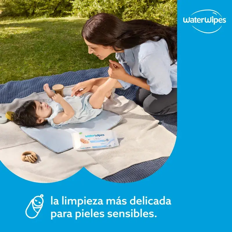 Waterwipes Toallitas Bebé Biodegradables, 60 Unidades
