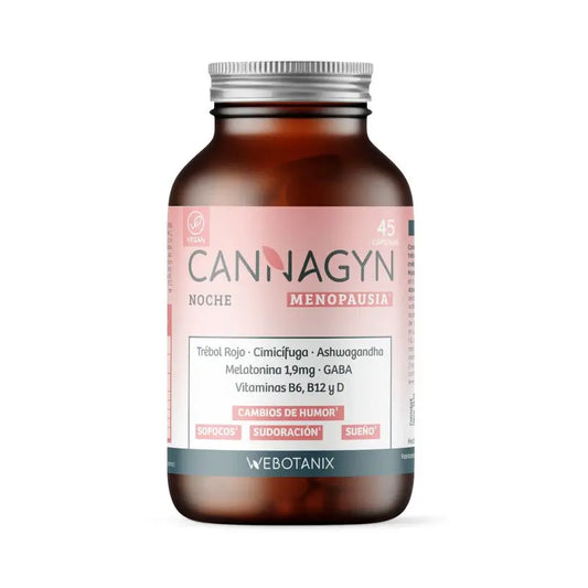 Webotanix Cannagyn Menopausia Noche, 45 cápsulas