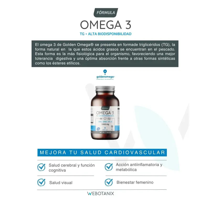 Webotanix Omega3 Fórmula, 90 perlas