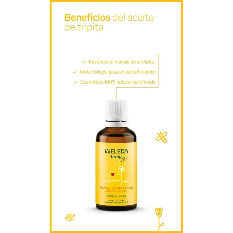Weleda Aceite de Masaje Anticolico Tripita Del Bebe 50 ml