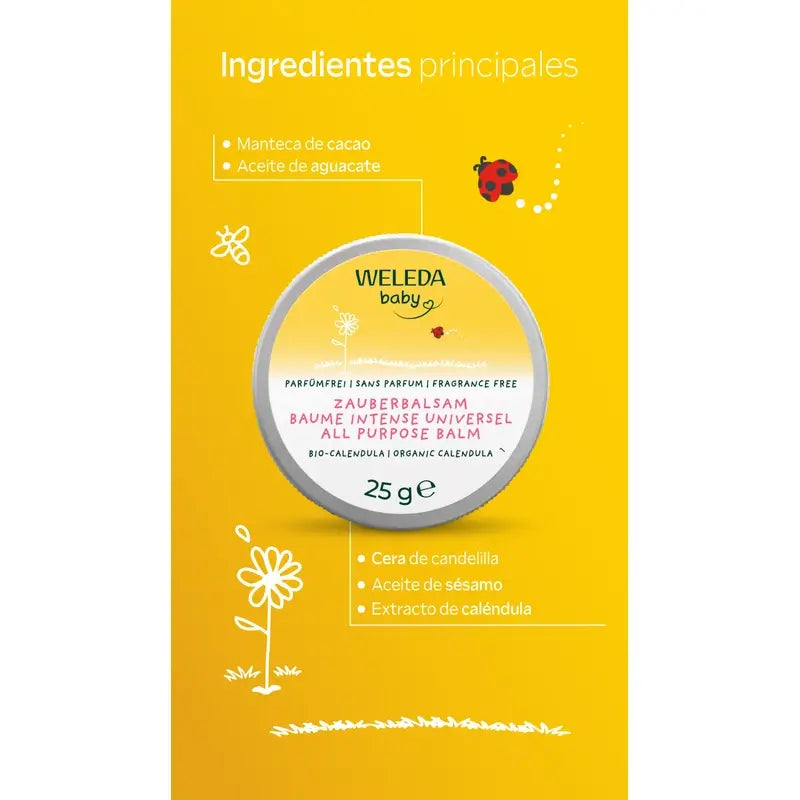 Weleda Bálsamo Multiusos Intensivo De Caléndula, 25 gr