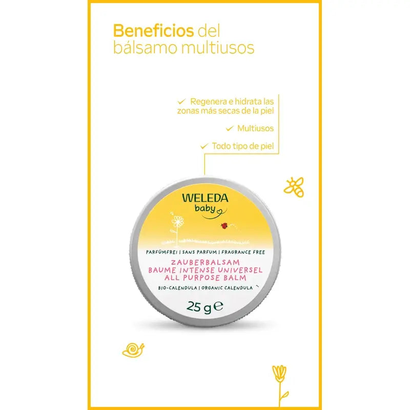 Weleda Bálsamo Multiusos Intensivo De Caléndula, 25 gr