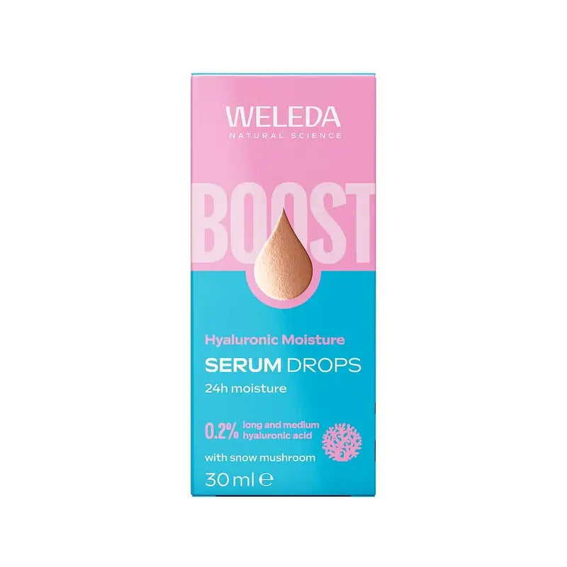 Weleda Sérum Hidratante Booster Drops Con Ácido Hialurónico, 30 ml