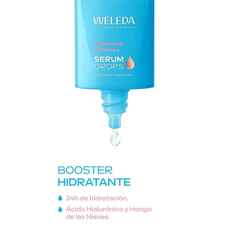 Weleda Sérum Hidratante Booster Drops Con Ácido Hialurónico, 30 ml