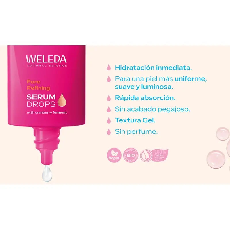 Weleda Sérum Perfeccionador Booster Drops Con Vitaminas , 30 ml