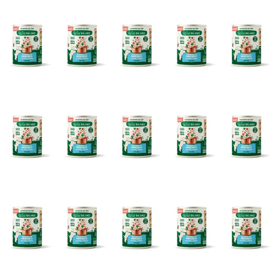 Wild Balance Lata Estofado De Mercado Con Pavo Y Ternera Para Perros, 400 gr, Pack de 15