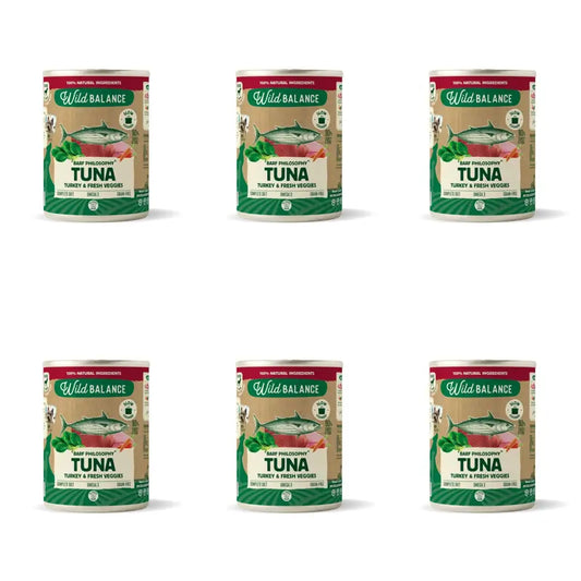Wild Balance Lata Filosofía Barf De Atún Para Perros, 400 gr, Pack de 6