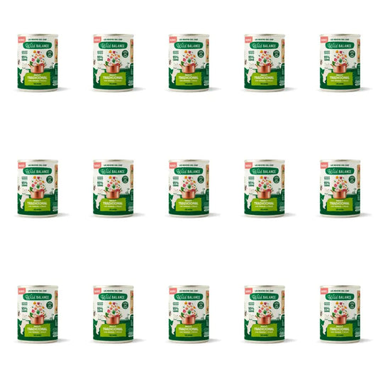 Wild Balance Lata Ragut Tradicional Con Ternera, Pollo Y Verduras Para Perros, 400 gr, Pack de 15