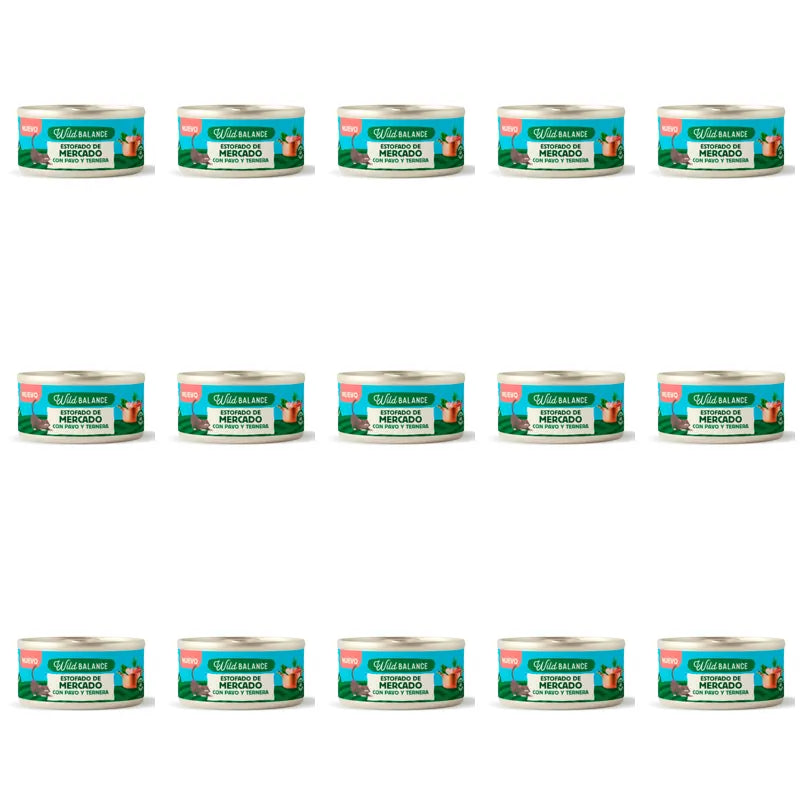 Wild Balance Lata Recetas Del Chef Estofado De Mercado Para Gatos, 80 gr, Pack de 15
