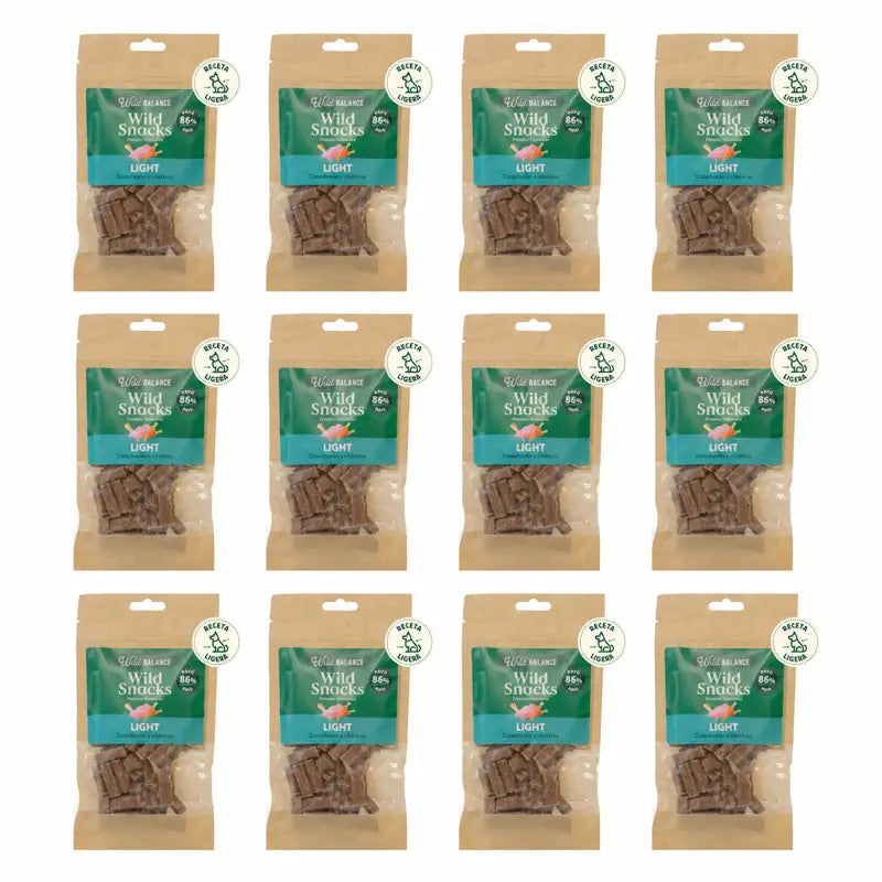 Wild Balance Wild Snack Light - Zanahora Y Chirivía , 75 gramos, Pack de 12
