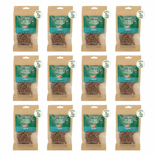 Wild Balance Wild Snack Light - Zanahora Y Chirivía , 75 gramos, Pack de 12