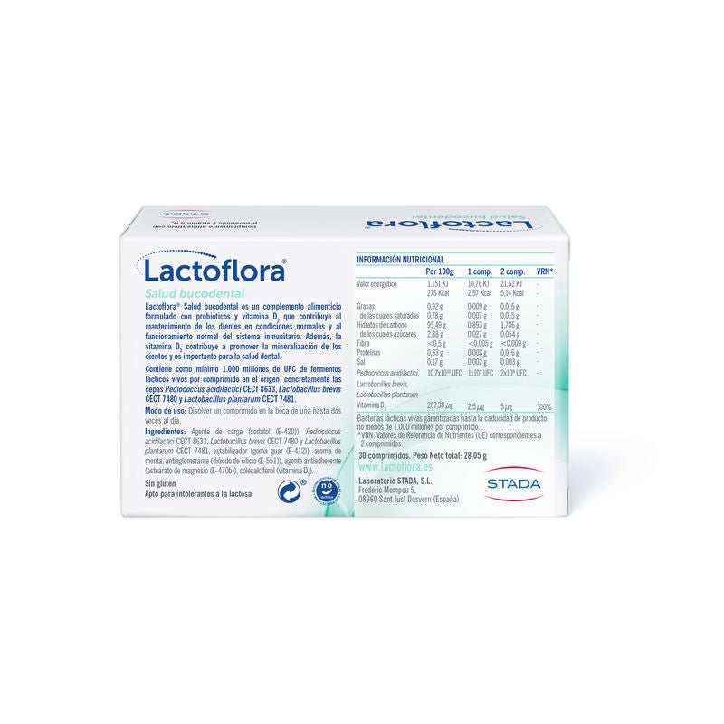Lactoflora Bucodental Menta 30 Comprimidos