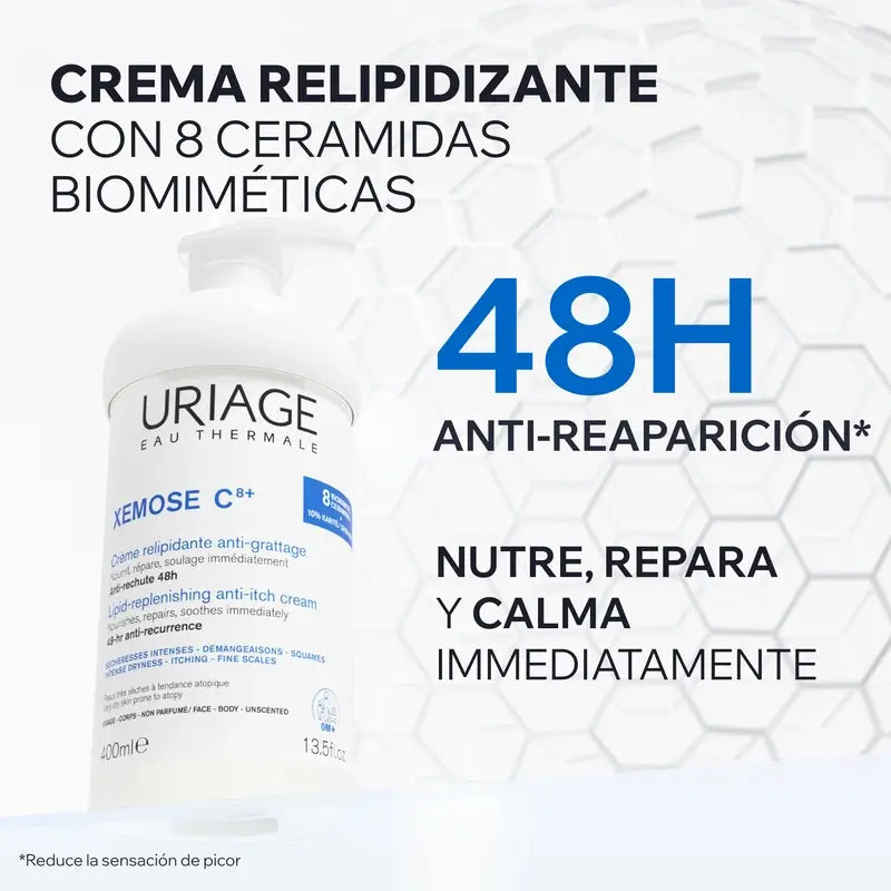 Uriage Xemose C8+ Crema Relipidizante Anti-picor 400ml
