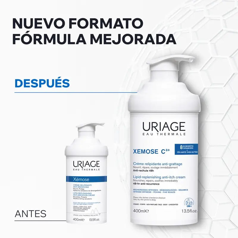 Uriage Xemose C8+ Crema Relipidizante Anti-picor 400ml
