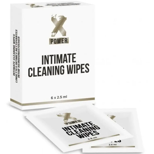 Xpower Intimate Cleaning Wipes Toallitas Limpieza Intima 6 Unidades