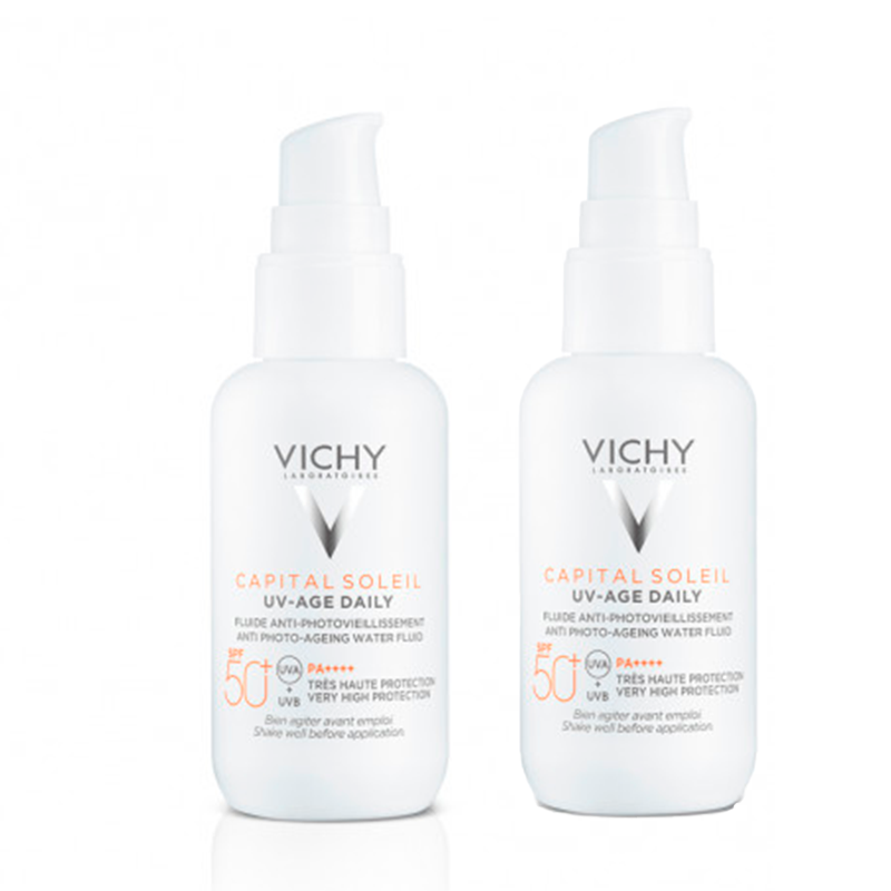 Vichy Capital Soleil Uv-Age-Daily SPF 50   2 x 40 ml