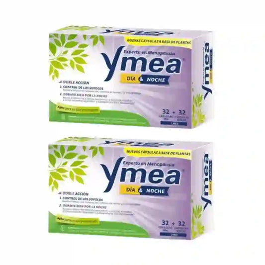 Ymea Día&Noche Doble Accíon Menopausia, 32+32 Cápsulas, Pack De 2