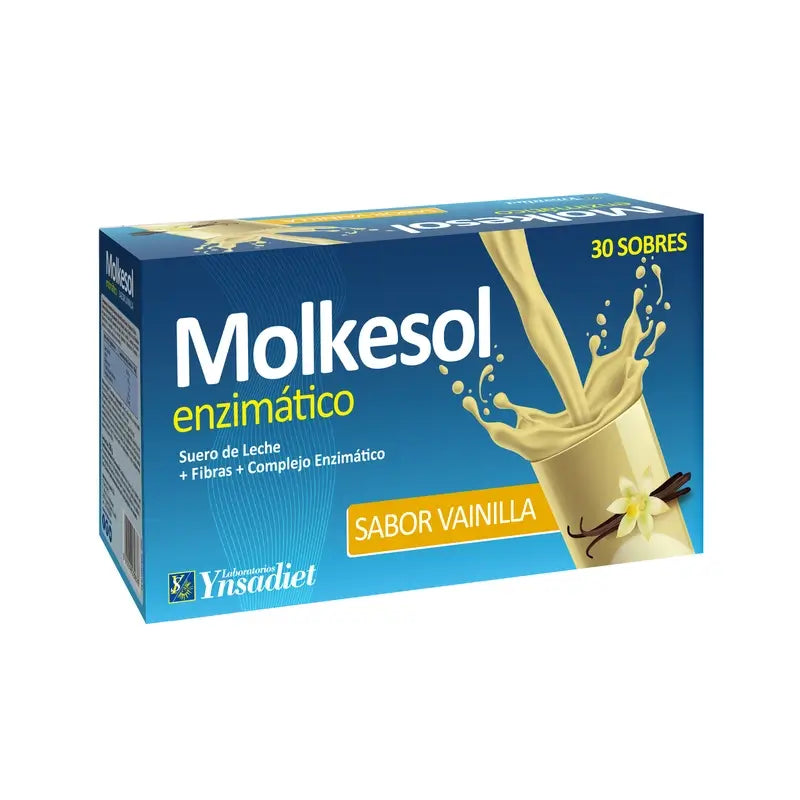 Ynsadiet Molkesol B + Enzimatico Vainilla , 30 sobres