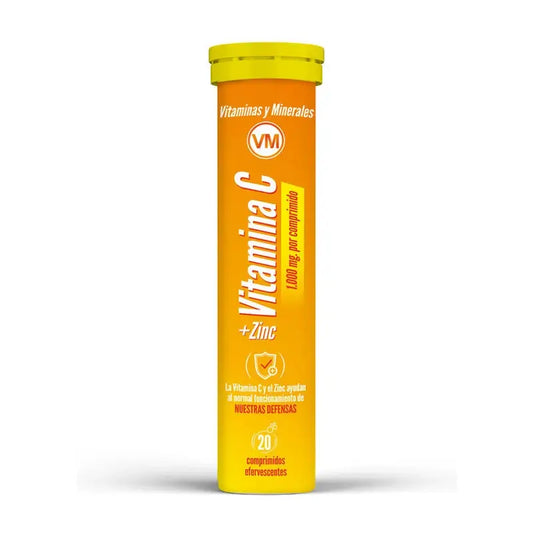 Ynsadiet Vitamina C + Zinc, 20 Comprimidos Efervercentes