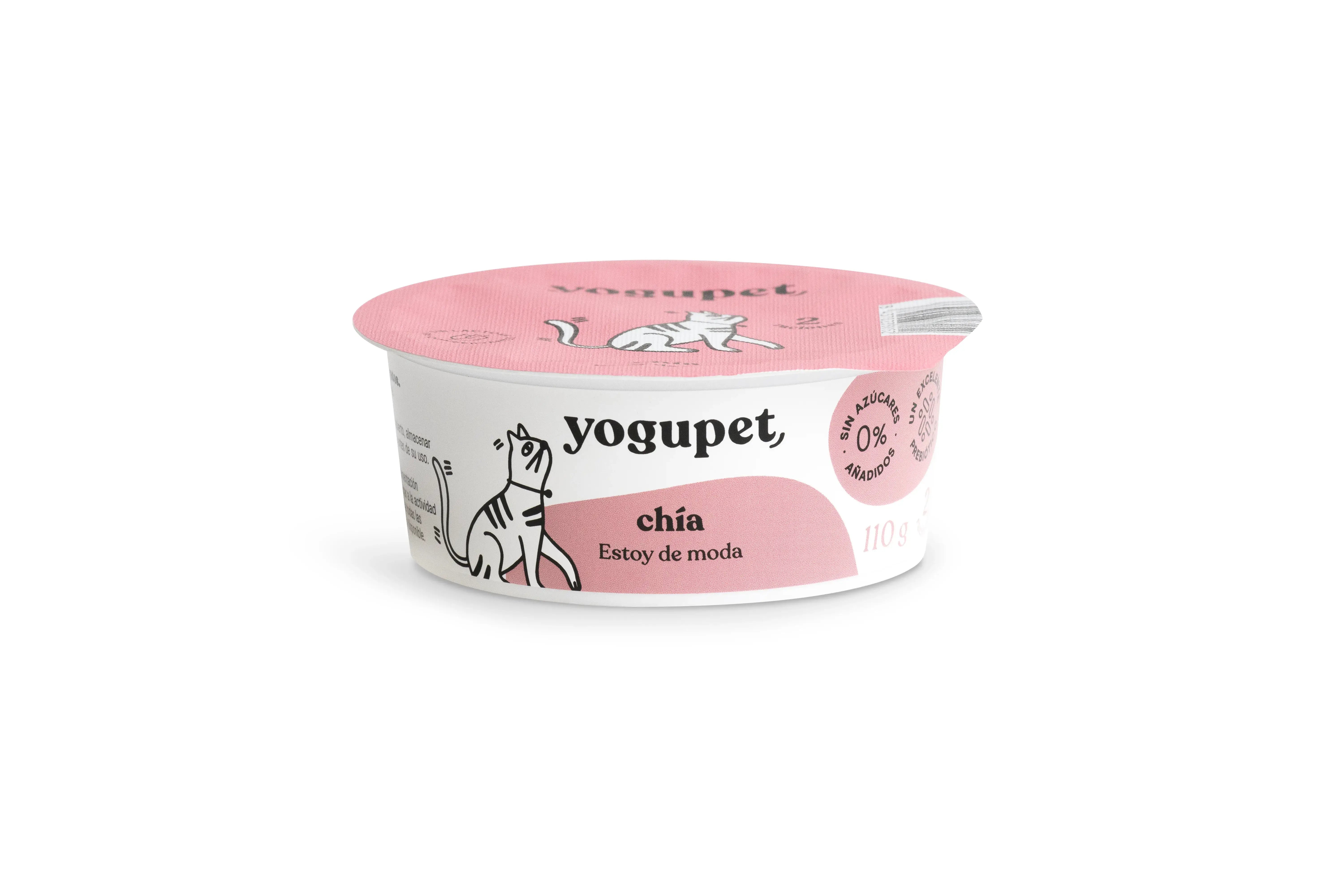 Yogupet Yogurt Clasico Gato Chia 4X110Gr