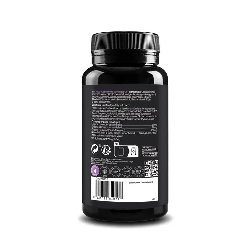 Zenement Aceite De Lavanda, 120 cápsulas blandas