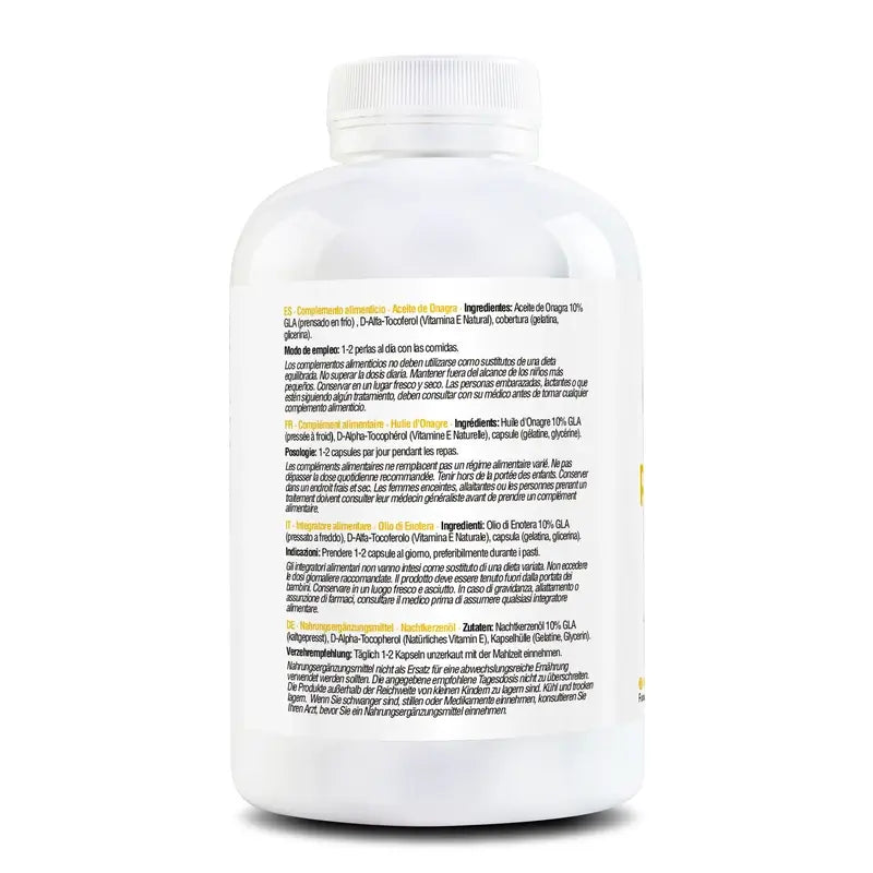 Zenement Aceite De Onagra 1000 Mg, 200 cápsulas blandas