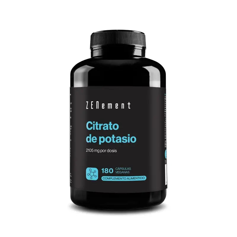 Zenement Citrato De Potasio 2105 Mg, 180 cápsulas veganas