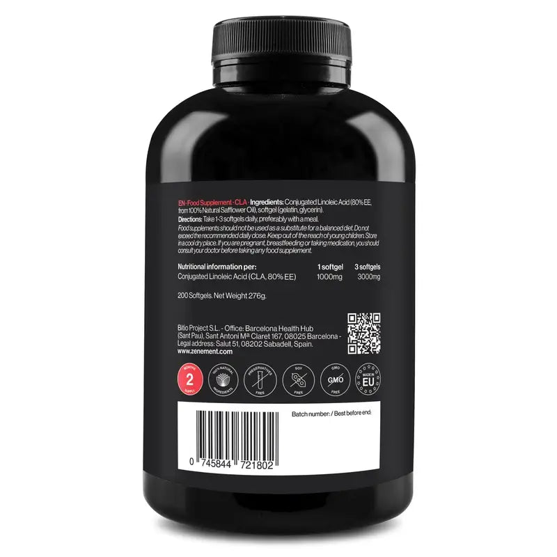 Zenement Cla 3000 Mg, 200 cápsulas blandas