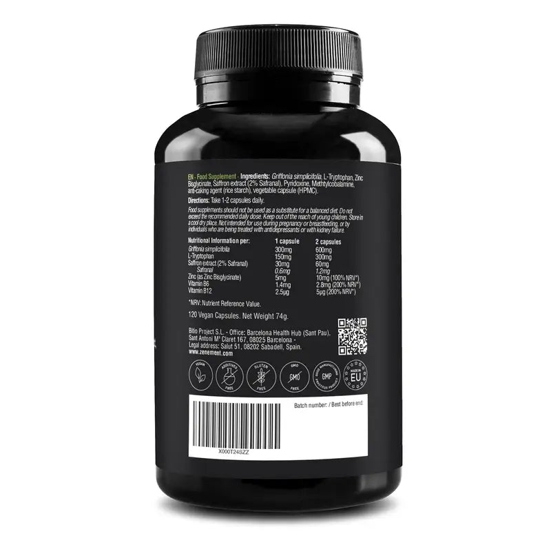 Zenement Complejo De Griffonia, 120 cápsulas veganas