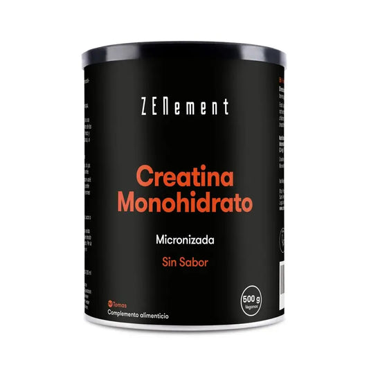 Zenement Creatina Monohidrato, Micronizada, Sin Sabor, 500 g