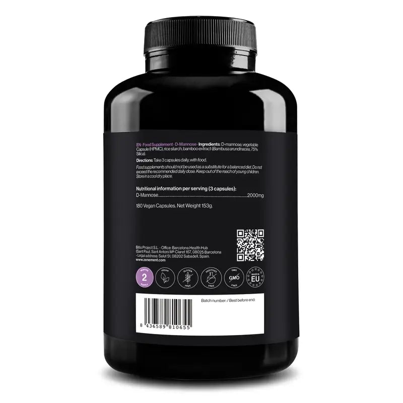 Zenement D-Manosa, 180 cápsulas veganas